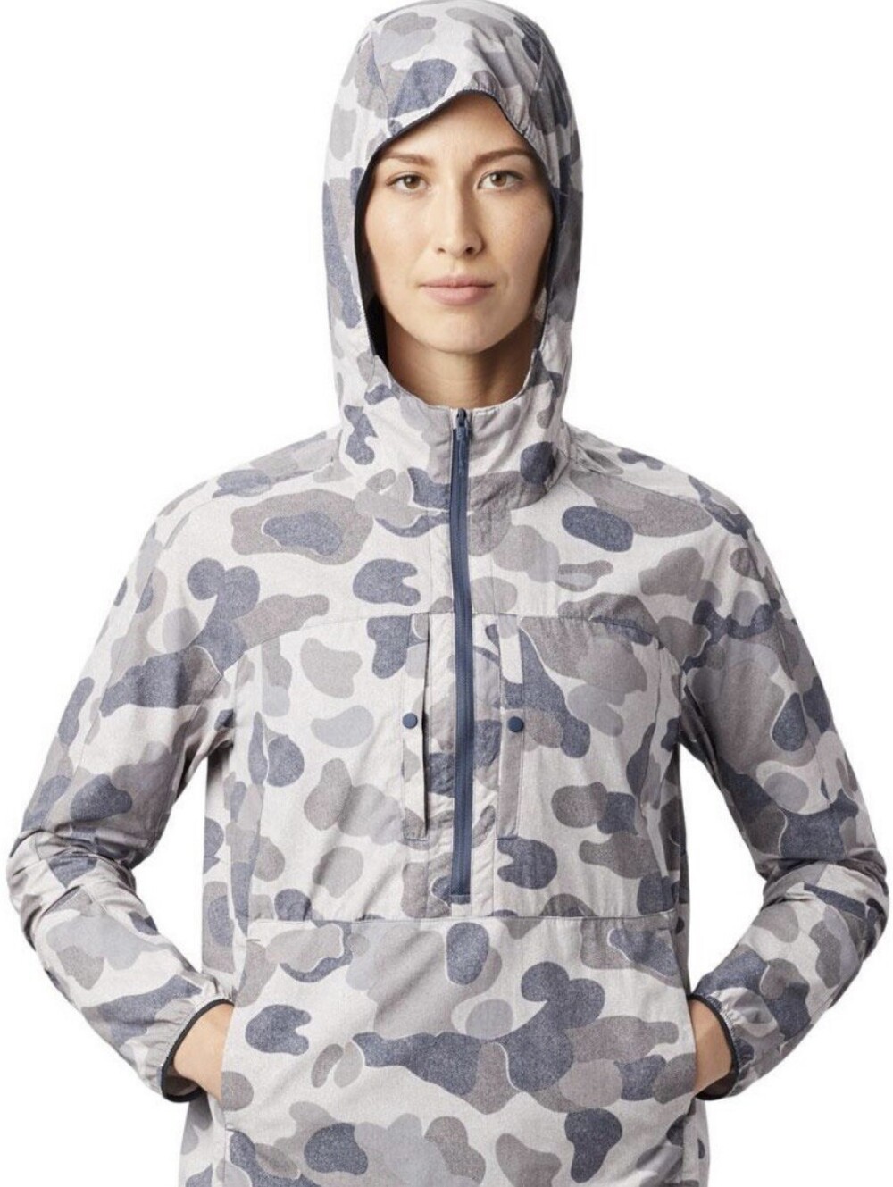 Mountain Hardwear Echo Lake Hoodie Womens Camo Zip Pullover Jacket Size XS